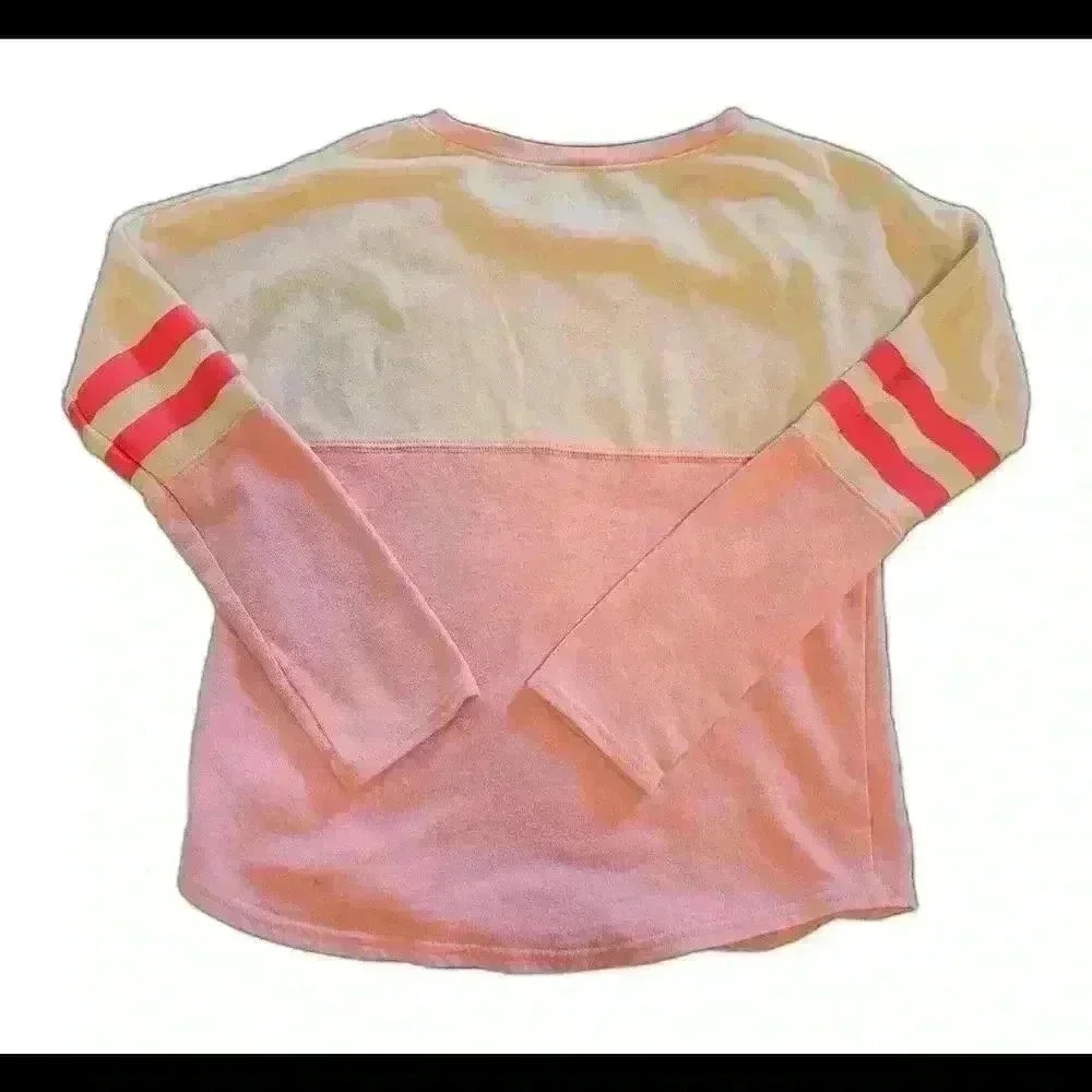 Justice Girls' Chase Your Dream Long Sleeve Shirt - Pink/White - Picture 2 of 3